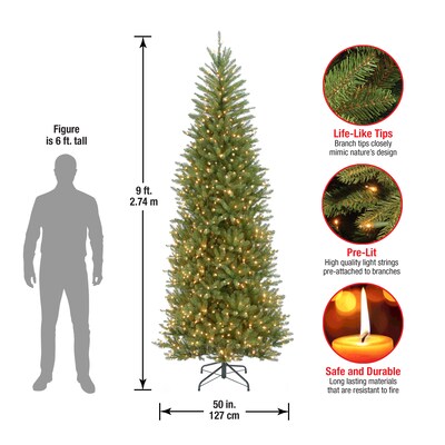 National Tree Company Dunhill Fir® Artificial Christmas Trees DUSLH1-90LO