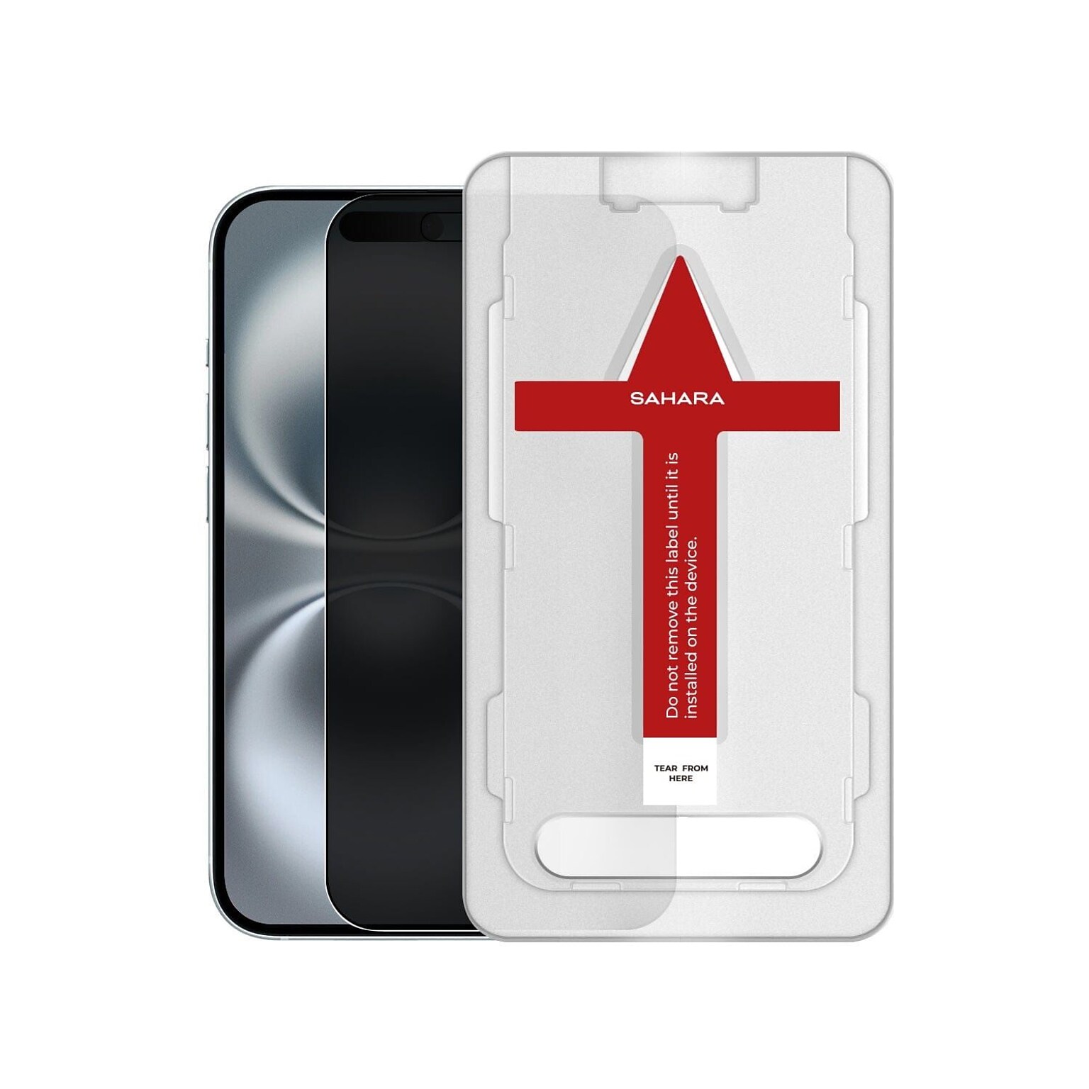 SaharaCase ZeroDamage Tempered Glass Privacy Screen Protector for Apple iPhone 16 Plus, (ZD00154)