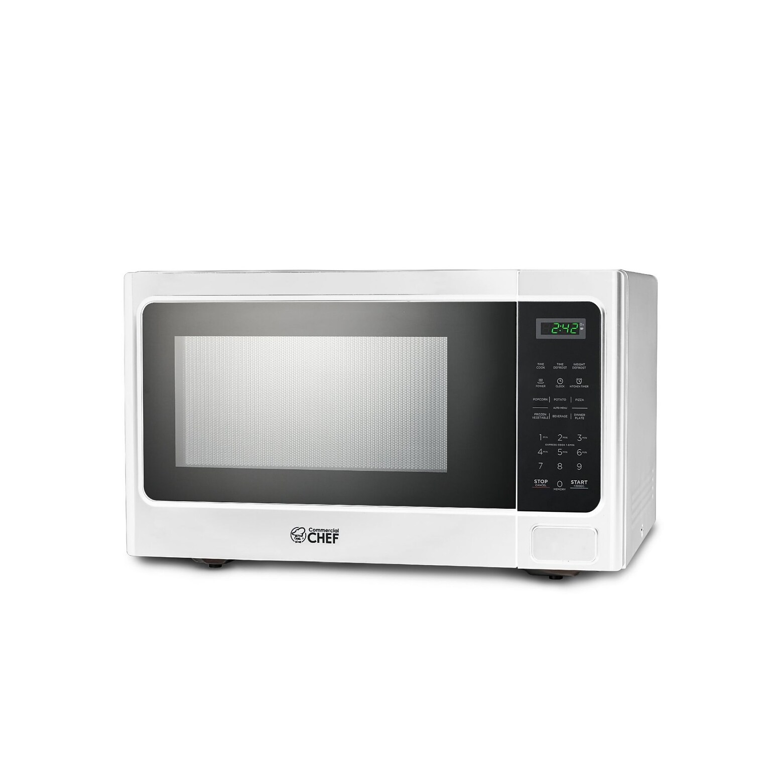 Commercial Chef 1.3 Cu. Ft. Countertop Microwave, White (CHM13MW6)