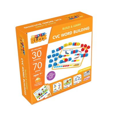 Junior Learning CVC Word Building Rainbow Phonics, Phase 2, 100/Set (JRL734)