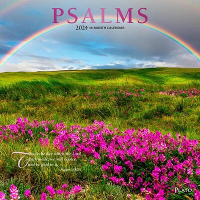 2024 Plato Psalms 12 x 24 Monthly Wall Calendar (9781975466312)