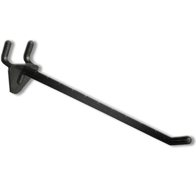 Azar Displays Black Plastic Hook 6 inch 50/Pack