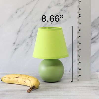 Simple Designs 8.66" LED Table Lamp, Green (LT2008-GRN-LB)