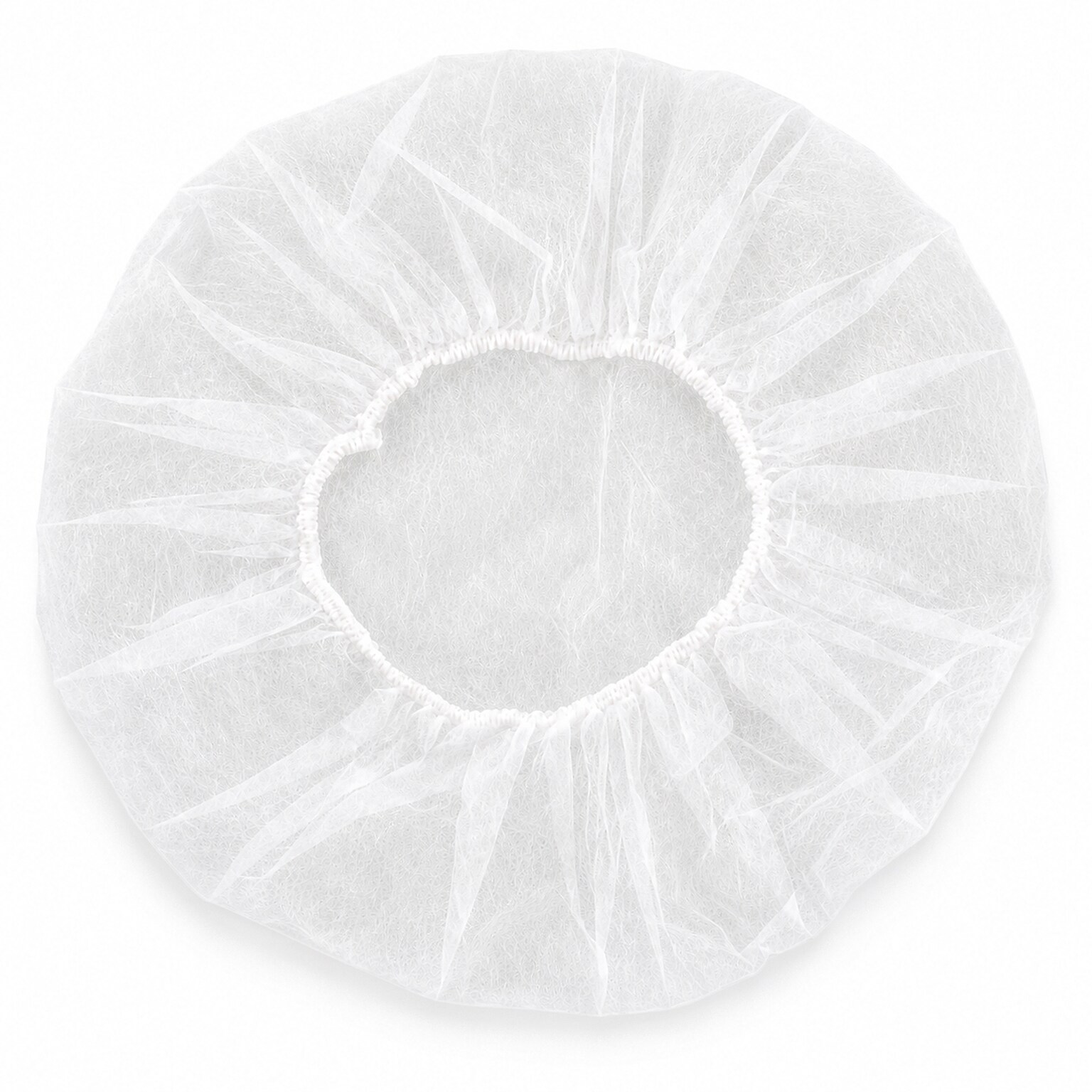 Global Industrial Polypropylene Bouffant Cap, 21, White, 100/Bag (708192A)
