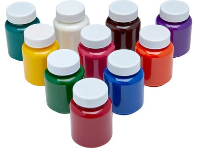 Cra-Z-Art Washable Project Paints, Assorted Colors, 2 Fl. Oz., 10/Pack (10601-4)