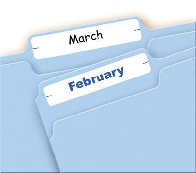 Avery Easy Peel Laser/Inkjet File Folder Labels, 2/3 x 3-7/16, White, 252 Labels/Pack (5202)