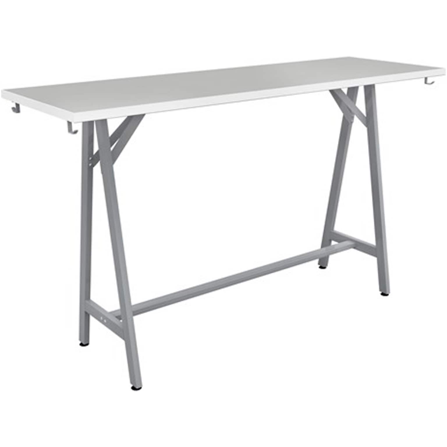 Safco Spark Teaming Table, 24 x 72, Fashion Gray (SPK7224SLFNGY)