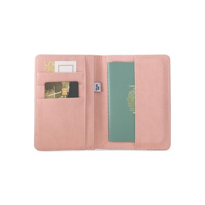 Bugatti Bondstreet RFID Faux Leather Passport Holder, Pink (TAC5411BS-PINK)