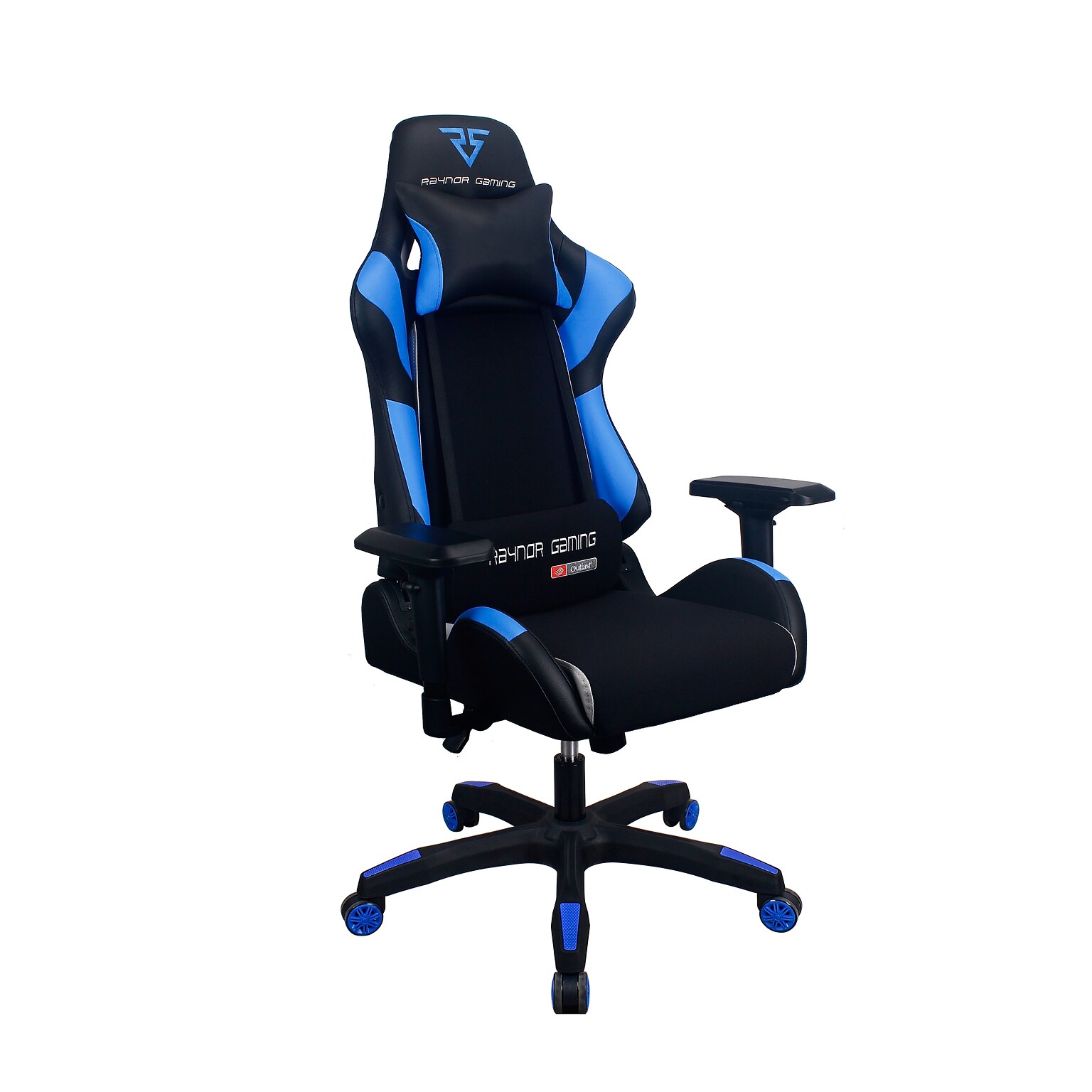 Raynor Group Energy Pro Series Fabric/Polyurethane Gaming Chair, Black/Blue (G-EPRO-BLU)