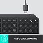 Logitech MX Keys Advanced Illuminated Wireless Keyboard, Black (920-009295)