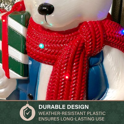 Fraser Hill Farm 30” Polar Bear Christmas Blow Mold (FFBM-1PLB-MLT)