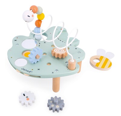 Janod Sweet Cocoon Multi-Activity Leaf Station, Multicolored (JND04056)