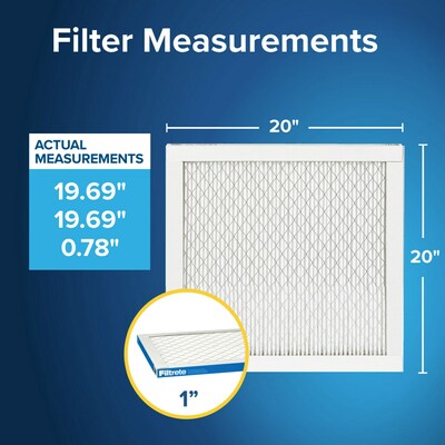 Filtrete High Performance Air Filter, 1900 MPR, 20 x 20 x 1 (UA02-4)