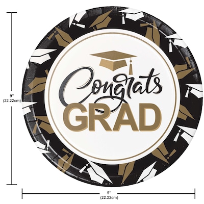 Say Hooray! Graceful Grad Graduation Disposable Tableware Set, 49/Pack (DTC9638E2A)