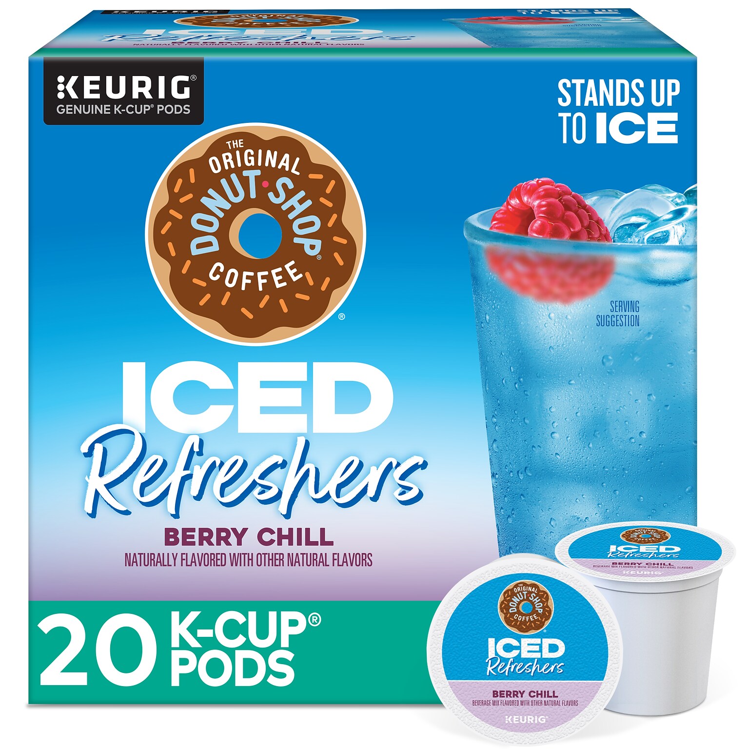 The Original Donut Shop Berry Chill Iced Refresher, Keurig® K-Cup® Pods, 20/Box (5000384762)