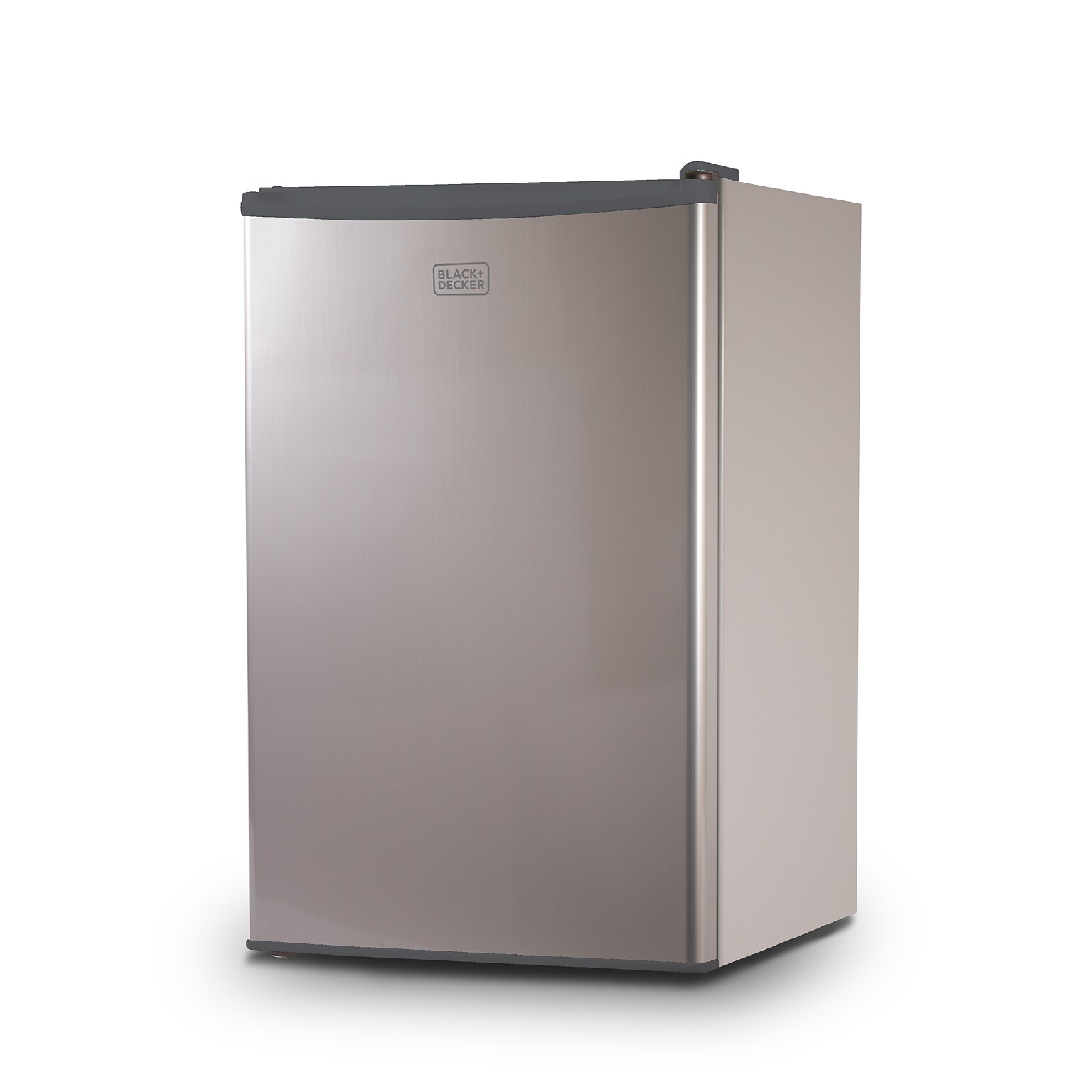 Black & Decker Adjustable Temperature Control Refrigerator with Freezer Compartment, 4.3 Cu. Ft., Gray/Silver (BCRK43V)