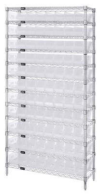 Quantum Storage Systems Metal Stand Alone Shelving System, 74 x 36 x 18 (WR12-103CL)