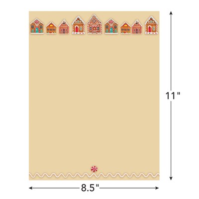 Great Papers! Holiday Stationery Letterhead Winter Wonderland Walkway, Multicolor, 50 sheets (2024033)