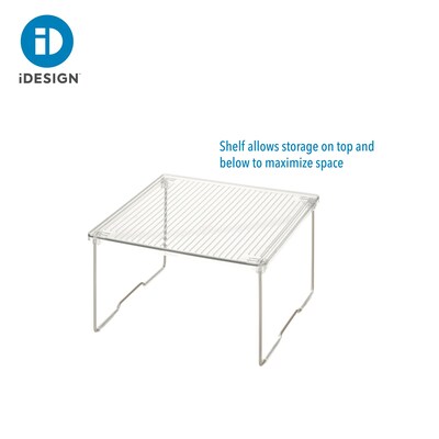 iDESIGN Stackable Cabinet Shelf Riser, Clear, 2/Pack (28988M2)