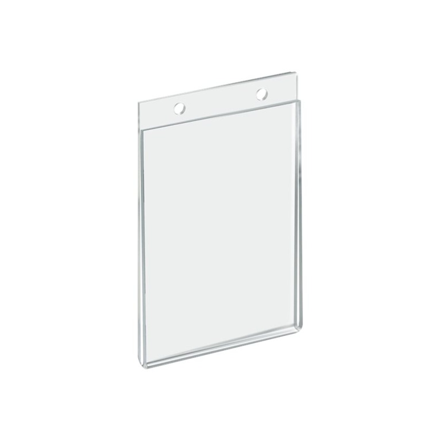 Azar Sign Holder, 4 x 6, Vertical, Wall Mounted, Clear Acrylic, 10/Pack (162732)