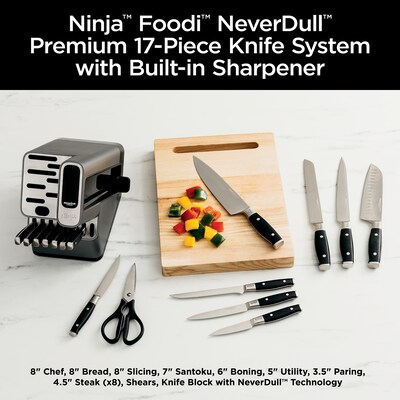 Ninja Foodi NeverDull Premium K32017 Premium Knife Set, 17 Pieces (K32017)