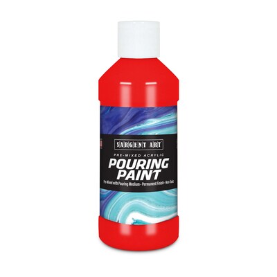 Sargent Art  Acrylic Pouring Paint, Red, 8 oz., Pack of 3 (SAR268420-3)