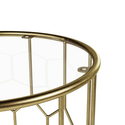 Adore Decor Harper Side Table, Gold (FUST10018A)