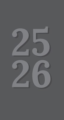 2025-2026 Willow Creek Charcoal 3.5 x 6.5 Calendar Year Yearly Planner, Paperboard Cover (46920)