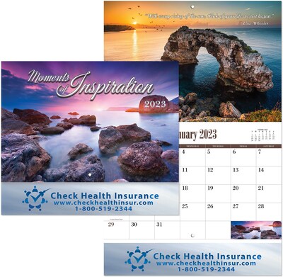 Custom Coronado Moments Inspir Wall Calendar Stitched