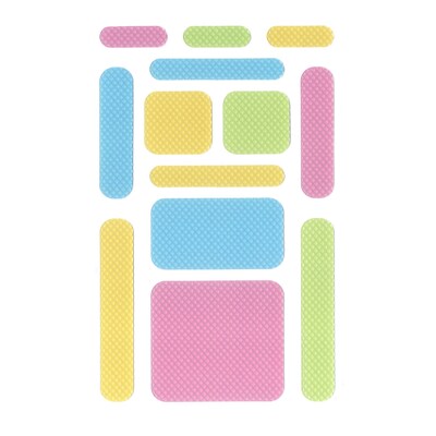The Pencil Grip Zen Strips, Bumpy Pastel, 78/Pack (TPG88206)