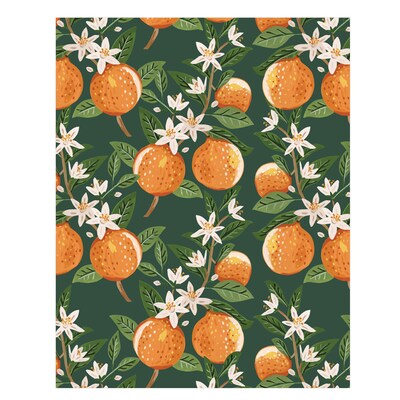 Blue Sky Bespoke Plastic Storage Clipboard, Letter Size, Oranges Green (155600)