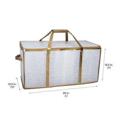 Simplify Ornament Storage Container, Plastic, Gold (9031 GOLD)