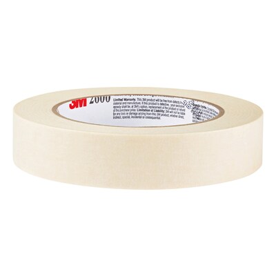 3M Masking Tape, 1" x 60 yds., Cream, 6 Rolls/Pack (MMM260024A-6)