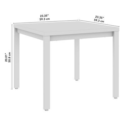 Bush Business Furniture Arrive 23"W x 23"D End Table, Storm Gray (AVT124SG)