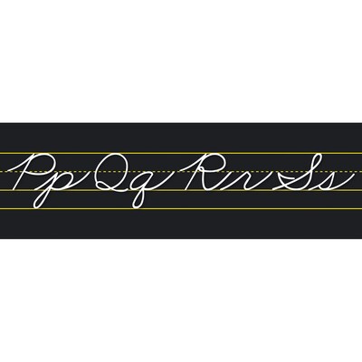 North Star Teacher Resources Alphabet Lines Black Traditional Cursive, Pack of 2 (NST9034-2)