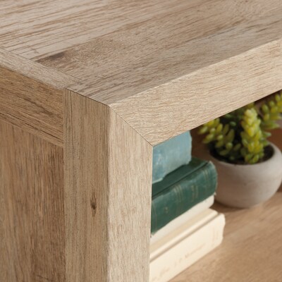 Sauder Pacific View 48"H Cubby Storage Bookcase, Prime Oak (433566)