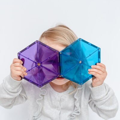 Connetix Magnetic Tiles Rainbow Geometry Pack, 30 Pieces (CNTR00030GE)