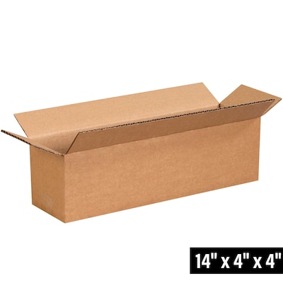 14" x 4" x 4" Shipping Boxes, 32 ECT, 25/Bundle (1444)