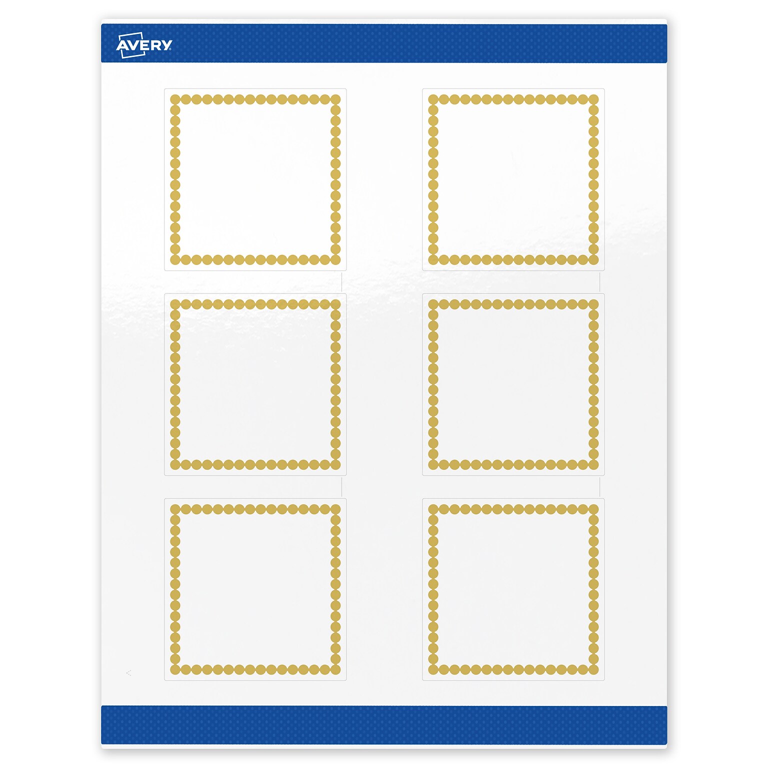 Avery Laser/Inkjet Square Multipurpose Labels, 3 x 3, White, 60/Pack (S00-DJB)