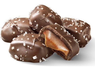 Sanders Small Batch Wonders Snack-Size Sea Salt Milk Chocolate Caramels, 24 oz., 48 Pieces/Box (27163)