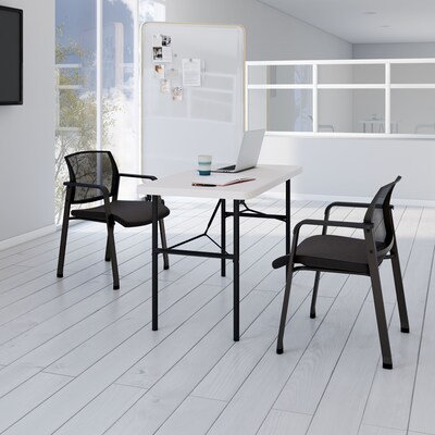 Quill Brand® Folding Table, 48"L x 24"W, Gray Granite (79203/54406)