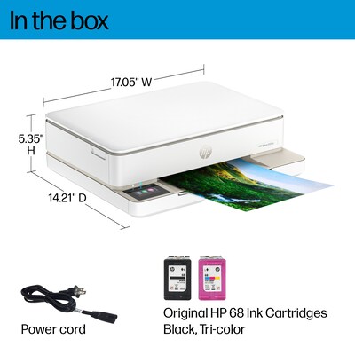 HP Envy 6155e Wireless All-in-One Color Inkjet Printer, Scanner, Copier, Best for Home, 3 months FREE ink with HP+ (714L5A)