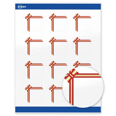 Avery Circle Multipurpose Labels, 2 Dia., White, 120/Pack (19479370581)