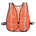 Mutual Industries MiViz High Visibility Sleeveless Safety Vest, Orange, One Size (16300-53-1000)
