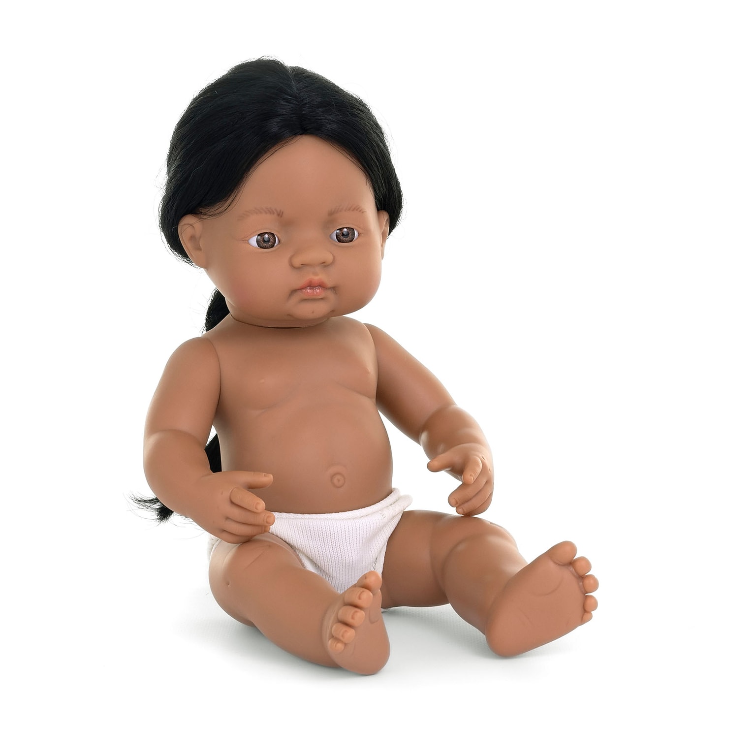 MINILAND Anatomically Correct 15 Baby Doll, Native American Boy (MLE31239)
