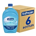 Softsoap Antibacterial Liquid Hand Soap Refill for Dispenser, Cool Splash Scent, 6/Carton (61031016C