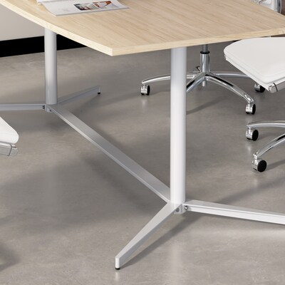 Bush Business Furniture 72"W Boat Shaped Conference Table, Natural Elm (99TBM72NESVK)