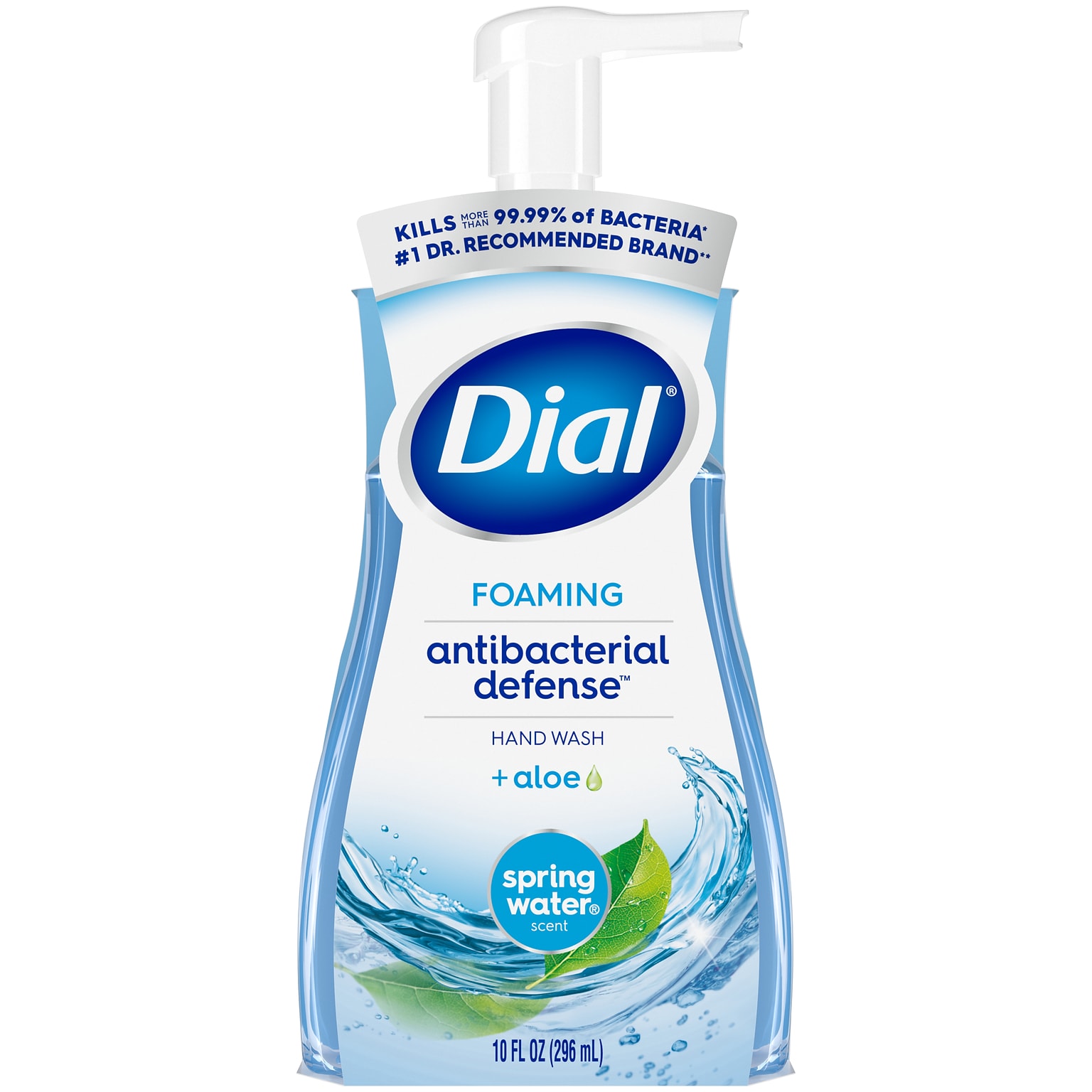 Dial Antibacterial Foaming Hand Soap, Spring Water Scent, 8/Carton (017000347394)