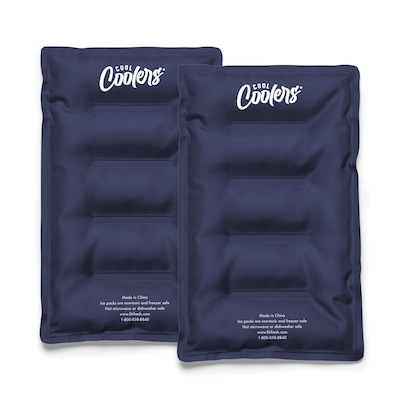 Fit & Fresh Cool Coolers XL Soft Ice Pack, Midnight Blue, 2/Pack (10400I3444)