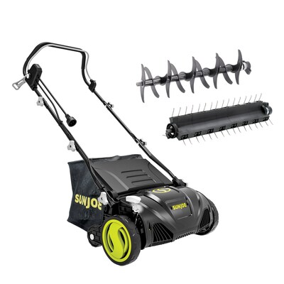 Sun Joe Electric Lawn Dethatcher & Scarifier, 12.6" W, Black (AJ805E)